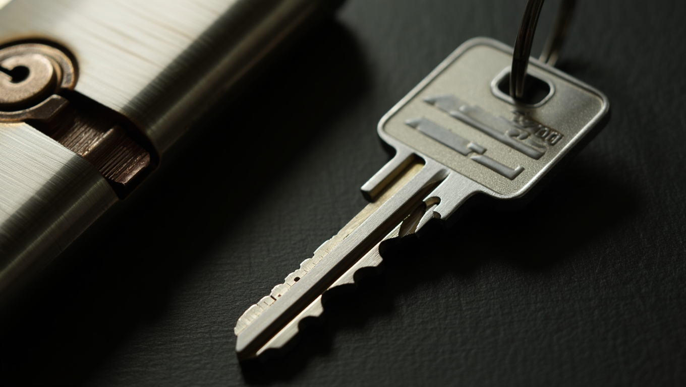 High Security Key on a table
