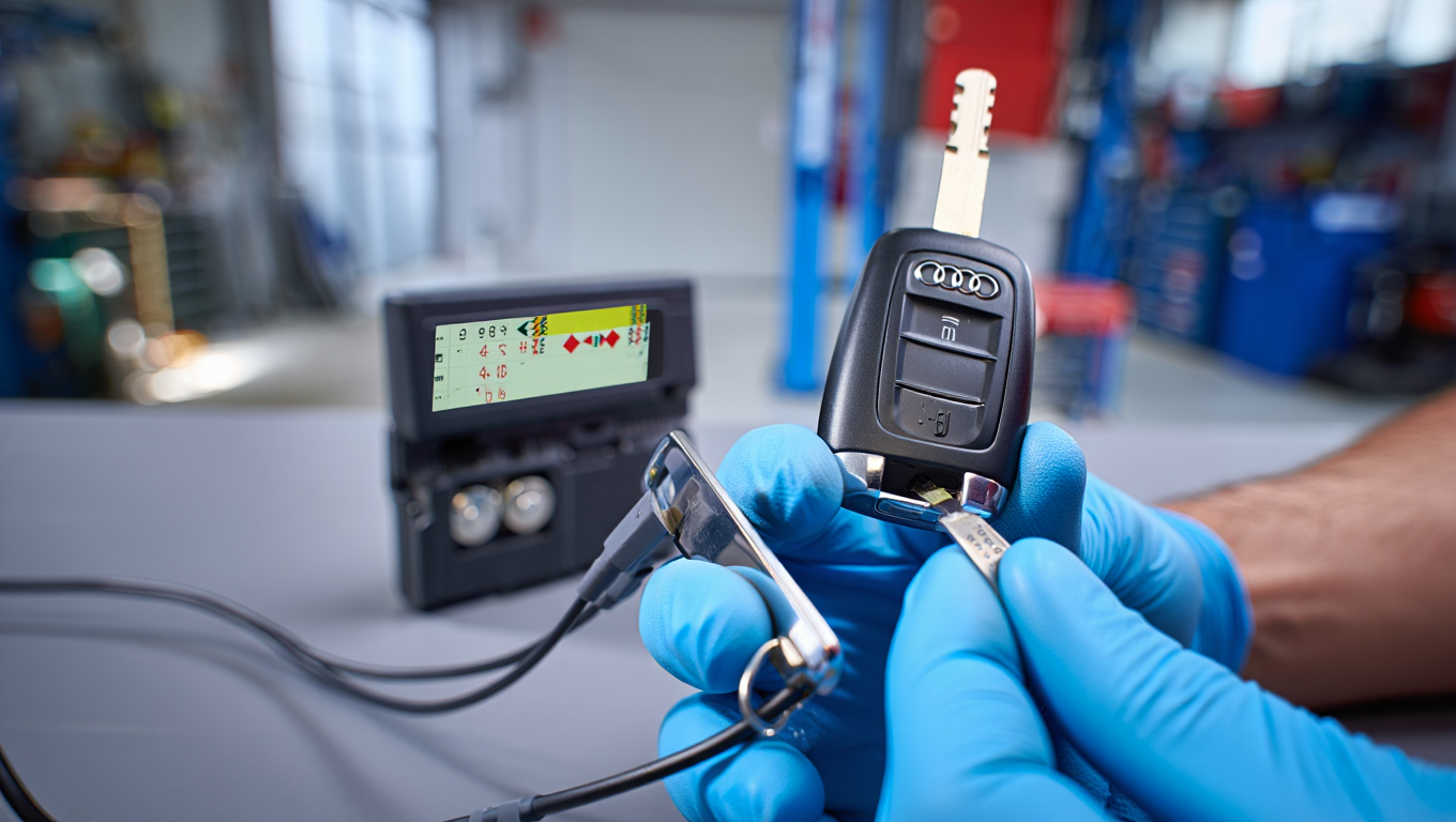 car Key fob being replaced